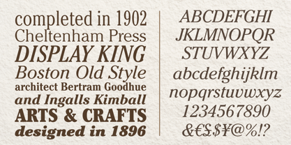 ITC Cheltenham Font Poster 3